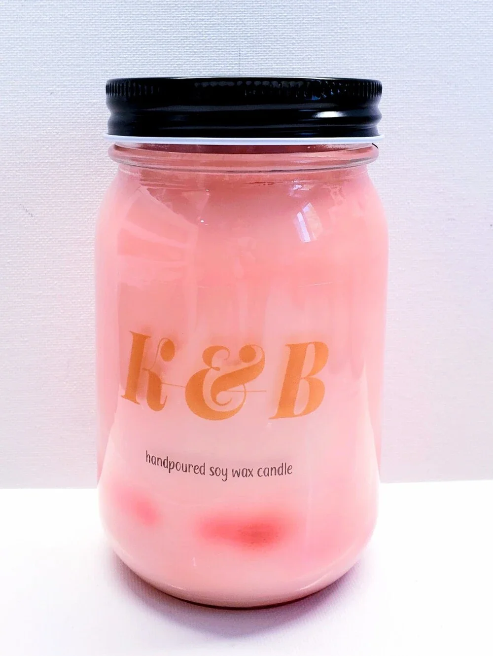 Handmade CHERRY LEMONADE STAND  Wax Candle , Natural Cotton Wick, 16 Oz
